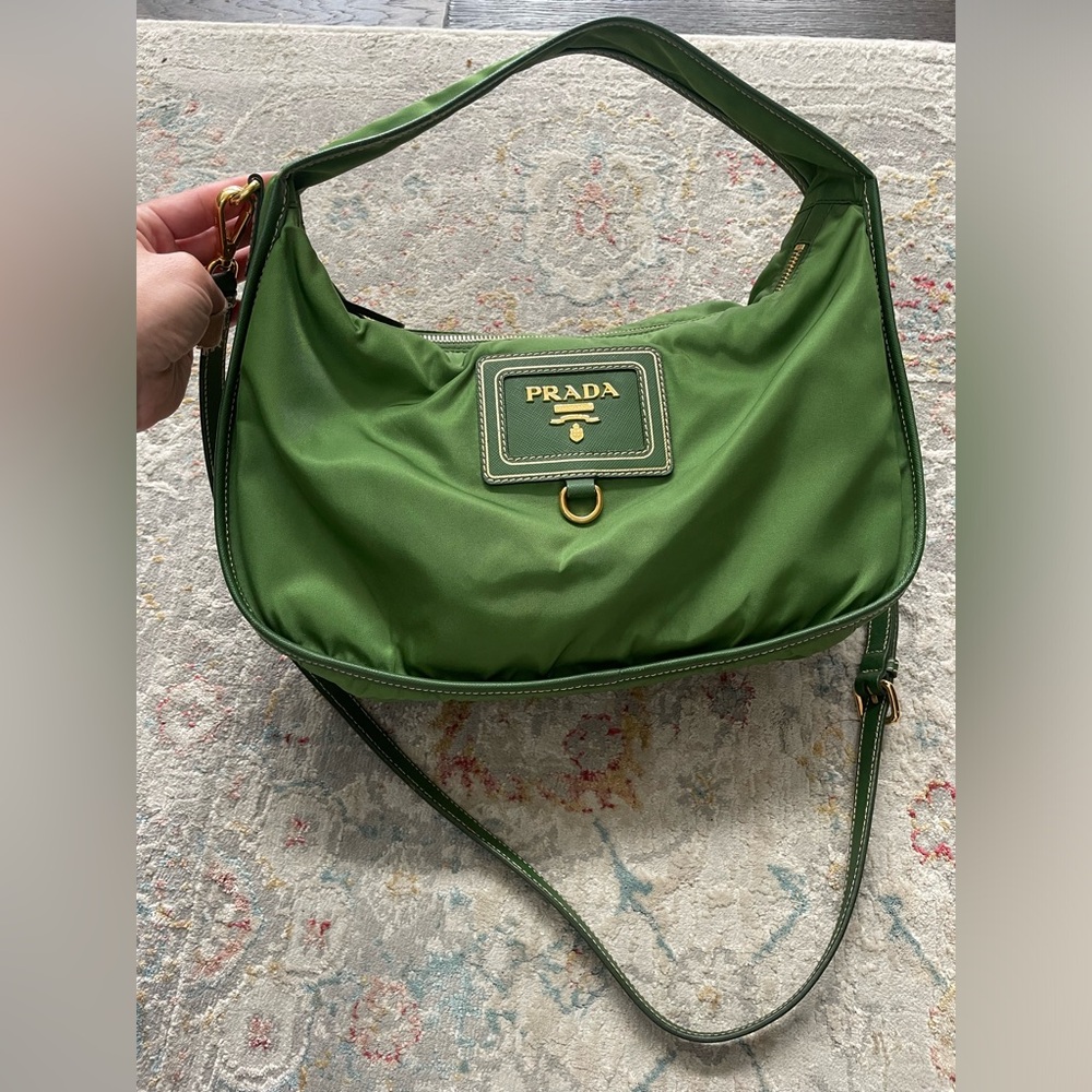 SOLD Prada re edition nylon hobo bag Green
